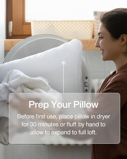 Coop Home Goods Essence Cooling Down Alternative Pillows Set of 2, King Size Adjustable Cooling Pillow for Hot Sleepers, Luxury Cool-to-The-Touch Hotel Pillows for Stomach, Back, or Side Sleepers