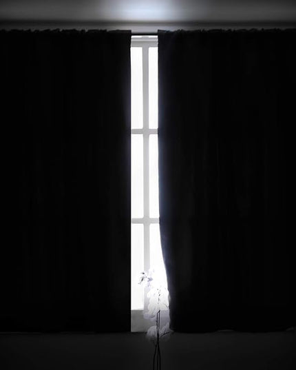 BGment Blackout Curtains 48 Inches Long for Windows - 38 x 48 inch Curtains Rod Pocket and Back Tab Thermal Insulated Room Darkening Curtains for Kitchen/Cafe Room, 2 Window Panels, Emerald