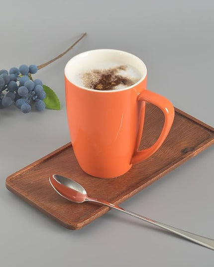 homEdge Porcelain Mug Set, 16 Ounces Cup for Tea, Latte, Mocha, Hot Chocolate, Set of 6, Assorted Color