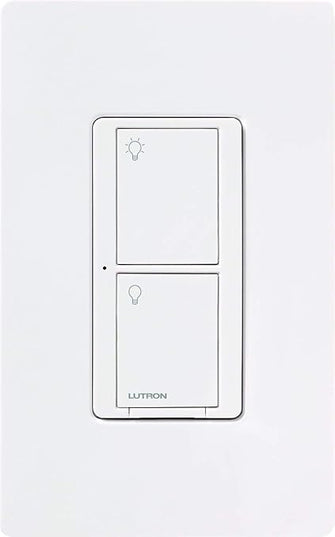 Lutron Caseta Original Smart Light Switch (Lutron Smart Hub Required), for Home, LED Lights, and Fans, 6 Amp, Single-Pole/3-Way, Neutral Required, PD-6ANS-WH, White (8-Pack)