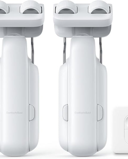 SwitchBot 2025 Automatic Curtain Opener 3 Rod-Bluetooth Remote Control, WiFi&Smartphone Control, Upgraded High-Performance, Add Hub to Compatible with Alexa, Google Home, HomeKit