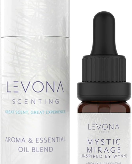 Levona Scent Essential Oil - Fresh Aroma for Home, Office, Hotel & Spa, Ideal for Humidifiers & Diffusers, Hotel Fragrance with Lemon & Green Melon - 10ml / 0.33 fl oz, Mystic Mirage