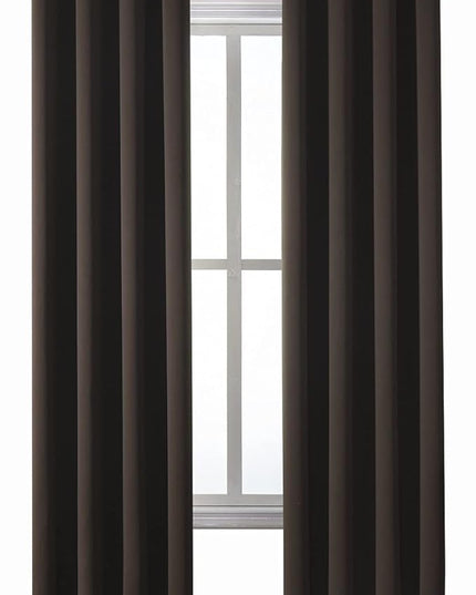 ChrisDowa Grommet Blackout Curtains for Bedroom and Living Room - 2 Panels Set Thermal Insulated Room Darkening Curtains (Brown, 52W x 95L)