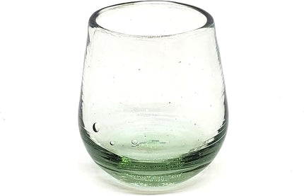 Clear 6 oz Roly Poly Glasses (set of 6), Recycled Glass, Lead-free, Toxin-Free (6 oz Roly Poly)