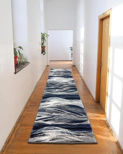 Keen Home Design Area Rugs - 2x20 Non-Shedding, Abstract Rugs for Kitchen, Living Room, Bedroom, Dining Room, Entryway - Size: 2'8" x 20', Multi