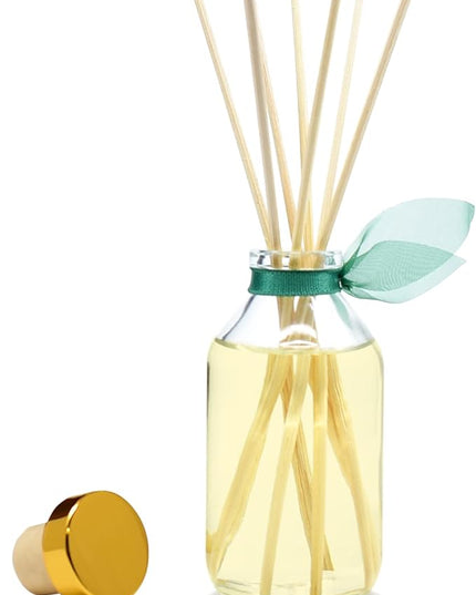LOVSPA Reed Diffuser Set, Birchwood Pine Scented Oil Diffuser with Sticks, Home Fragrance Accessories for Bathroom Shelf Decor, Aroma Diffusers for Home or Office Desk, USA Made