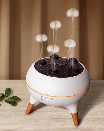 Essential Oil Diffuser for Home, Bedroom Humidifiers, Air Scent Aroma Aromatherapy Ultrasonic Humidifier Machine Timer Small Mini difusor de Aromas para casa Living Room Office Decor Gifts Jellyfish