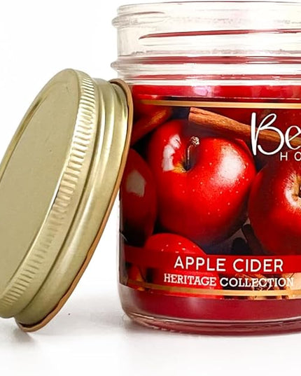8oz Apple Cinnamon Scented Candles for Home, 45 Hrs Soy Wax Candle, Candle for Cozy Autumn Home Decor, Fall Scented Candles, Candle Fall Gifts for Men and Women