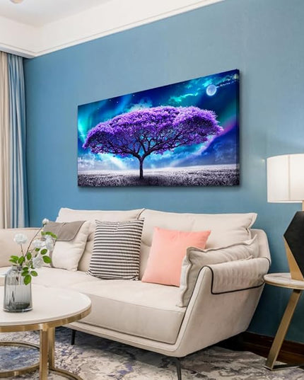 Wapluam Canvas Wall Art - Large Size Abstract Scenery Pictures for Living Room, Bedroom, Office & Dormitory Decor