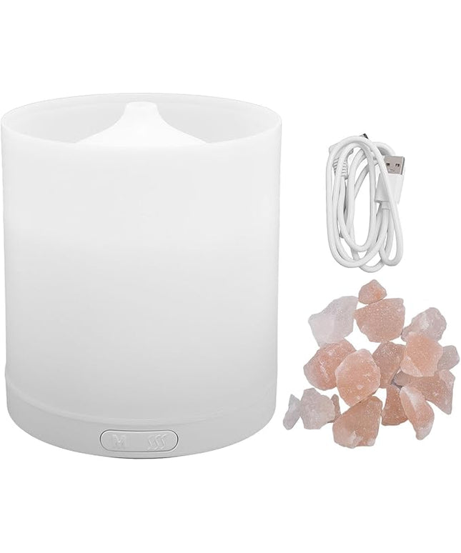Essential Oil Diffuser with 7 Color Lights, Aromatherapy Diffuser for Home Office, 150ml Large Capacity Humidifier with Salt Stone, Air Diffuser for Aromatherapy and Relaxation
