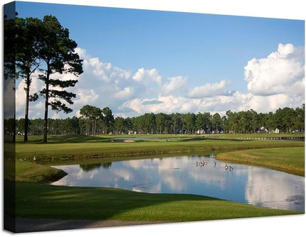 chenchenArt South Carolina Myrtle Beach Wall Art for Living Room Bedroom Bathroom Home Decorations Paintings Canvas Prints Framed Ready to Hang(12''H x 16''W)