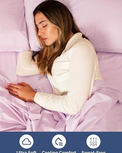 Extra Deep Split King Sheet Set - 7 Piece Breathable & Cooling Sheets - Hotel Luxury Bed Sheets Set - Easy Fit - Soft, Wrinkle Free & Comfy Sheets Set - Light Pink Sheet Set with Extra Deep Pockets
