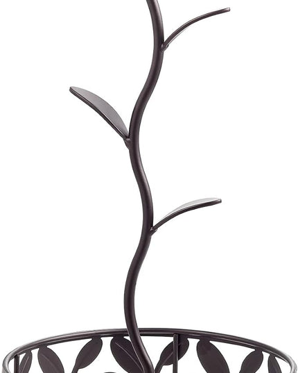 Mug Holder Stand, Countertop Mug Tree, Coffee Pod Holder with Mug Rack, Coffee Counter Bar Accessory & Kitchen Organizer