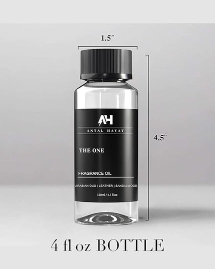 The One Hotel Scent Diffuser Oil 120ml - Aromatherapy Fragrance Inspired by 5-Star Hotels - Notes of Cardamom, Leather, Lemon, Cinnamon & Sandalwood - Inspired by Luxury Hotel The One Diffuser Scent