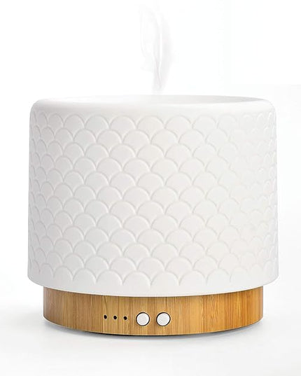 Essential Oil Diffuser 280ml Aromatherapy Diffuser for Large Room Small Humidifier with Sleep Mode-4 Timers, 3 Modes Lights, Auto-Off, No Beep