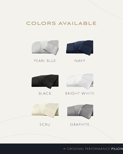 SHEEX Original Performance Cooling Pillowcases, Ultra-Soft Pillowcase Set, 2 Cooling Pillow Covers, Standard, Pearl Blue