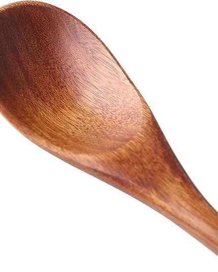 Long Handle Wooden Spoon For Mixing Coffee Tea Jam and Bath Salt In Kitchen, Environmentally Friendly Table Spoon, 8.6 Inches,4 Pieces…