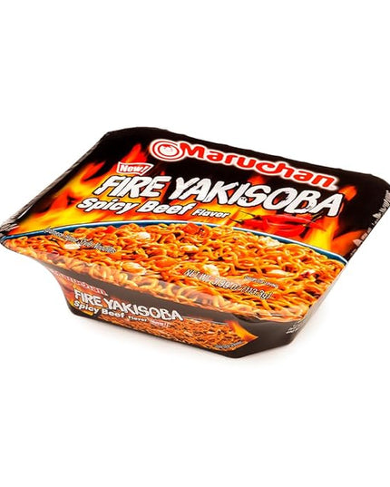 Maruchan Yakisoba Fire Spicy Beef Flavor, 3.99 Ounce (Pack of 8)