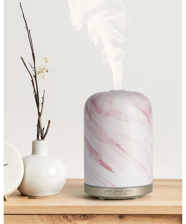 Essential Oil Diffuser – 2.4MHz Ultrasonic Aromatherapy Diffuser, Health Night Light, Timer & Auto Shut-Off, BPA-Free, 120ml Oil Diffuser for Home, Office, Spa, Yoga, Hotel