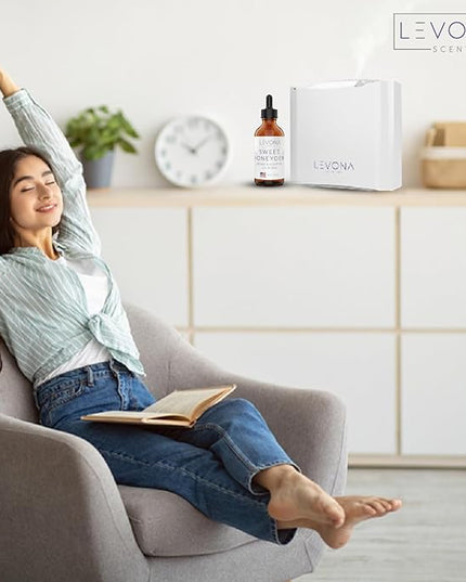 Levona Scent Oil Diffuser Essential Oils: Essential Oils Home Luxury Scents - Sweet Honeydew Essential Oil - Sweet & Fresh Notes of Nectarine and Floral Rose Essential Oil - 120 Ml Fragrance Oils