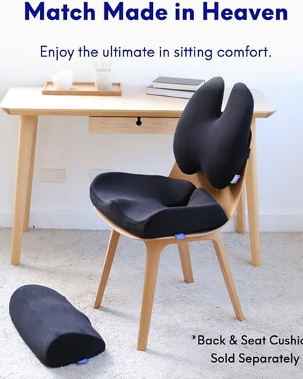 C CUSHION LAB Ergonomic Foot Rest for Under Desk - Patented Massage Ridge Design Memory Foam Foot Stool Pillow for Work, Home, Gaming, Computer, Office Chair - Footrest for Back and Hip Pain Relief