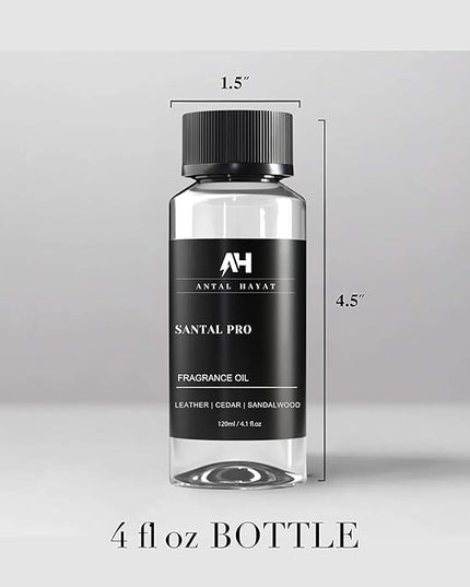 Hotel Scents Santal Diffuser Oil 120mL - Aromatherapy Fragrance Inspired by 5-Star Hotels - Notes of Sandalwood, Leather & Cedar - Inspired by Santal Perfume - Luxury Home Scents Refill