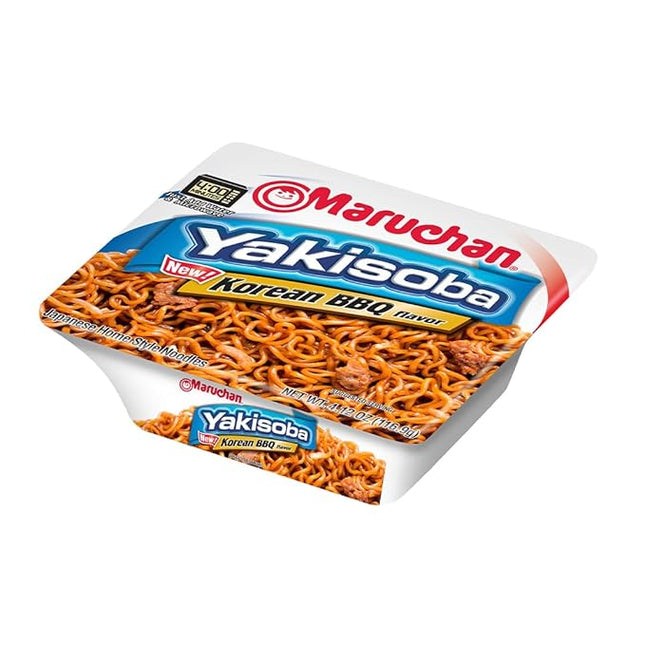 Maruchan Yakisoba Korean BBQ flavor, Japanese Instant Ramen Noodles, 4.12 Oz, 8 Count