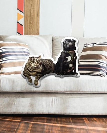 Custom 3D Pillow from Photo Personalized Pet Human Dog Cat Pillow Custom Shaped Pillow - Full Body or Only Head
