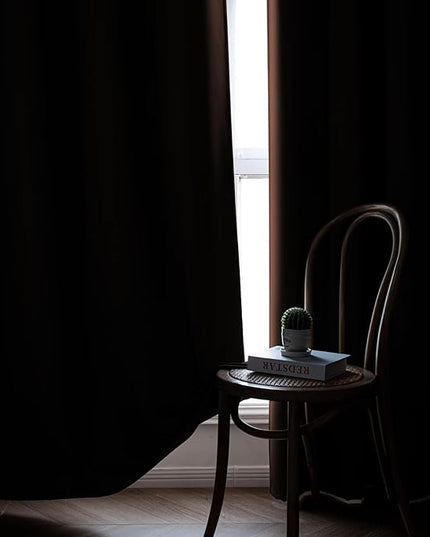 Blackout Curtains 72 Inch Length 2 Panels Set, Black Out Curtains for Bedroom 72 Inch Long, Grommet Energy Saving Room Darkening Drapes for Living Room Window Chocolate(W52 x L72)