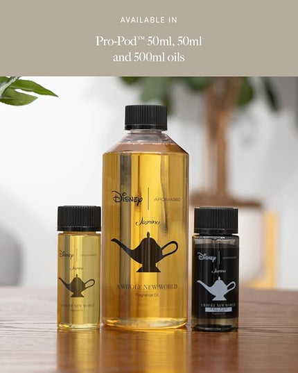 Aroma360 | Disney | A Whole New World Fragrance Oil Blend | Aladdin| Princess Jasmine | Luxury Essential Oil Diffuser | Aromatherapy Scent Diffuser Oil | Orange, Aldehydes & Jasmine 16.9 fl oz, 500mL