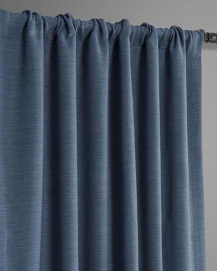 HPD Half Price Drapes Bellino Room Darkening Curtains 63 Inches Long Curtains for Bedroom & Living Room (1 Panel), 50W x 63L, Wild Blue
