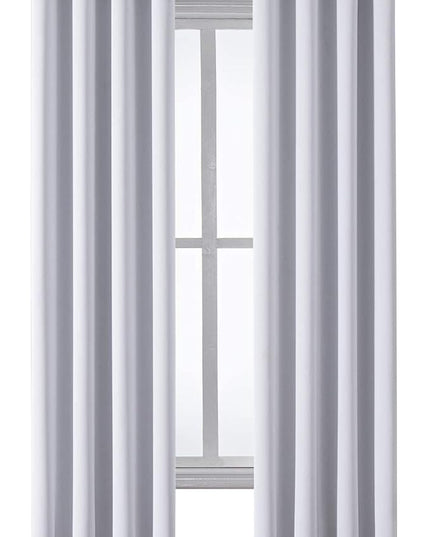 ChrisDowa Grommet Room Darkening Curtains for Bedroom and Living Room - 2 Panels Set Thermal Insulated Blackout Curtains (Greyish White, 52W x 84L)