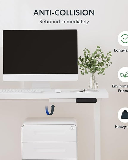 SANODESK L Shaped Electric Standing Desk with Drawer, 63 Inch Ergonomic Adjustable Height Desk with Storage, Corner Desk Sit Stand up Computer Table for Work Office Home, White