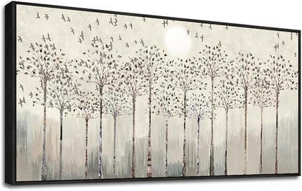 hyidecorart Black Framed Canvas Wall Art For Living Room Large Size Decorations For Bedroom Room Office Wall Decor Pictures Abstract Scenery Wall Painting Artwork Canvas Prints Boho Home Decor