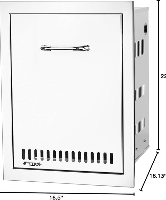 Bull Outdoor Products Premium Components for Outdoor Kitchen BBQ Island Gas Tank Drawer with Reveal