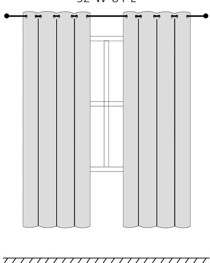 Blackout Curtains for Bedroom Thermal Insulated Light Blocking Room Darkening Curtains Solid Grommet Window Drapes for Living Room, Set of 2 Curtain Panels 52 W x 84 L inch Long Beige