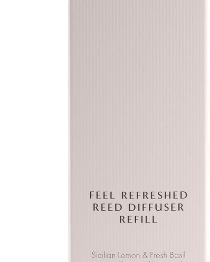 NEOM Feel Refreshed Reed Diffuser Refill, 100ml I Sicilian Lemon and Fresh Basil I 100% Natural fragrances for 12 Weeks I Pure Essential Oils I Energising