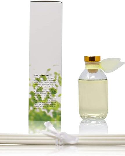 LOVSPA Reed Diffuser Set, Sparkling Grapefruit Scented Oil Diffuser with Sticks, Home Fragrance Accessories for Bathroom Shelf Decor, Aroma Diffusers for Home or Office Desk, USA Made