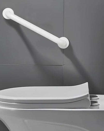 Shower Grab Bar, 2 Pack 16 Inch White Bathroom Grab Bar, 1.25" Diameter 304 Stainless Steel Anti-Slip Grab Bars for Bathtubs and Showers, Handicap Shower Grab Bar for Seniors Elderly
