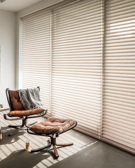 zshine Automatic Shangri La Light Filtering Roller Shades Free Dimming Rechargeable Matter Motor Compatible with Homekit Siri for Living Room 83035C
