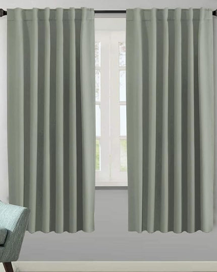 H.VERSAILTEX Blackout Curtains Thermal Insulated Window Treatment Panels Room Darkening Blackout Drapes for Living Room Back Tab/Rod Pocket Bedroom Draperies (2 Panels, Sea Grass, 52 x 72 Inch)