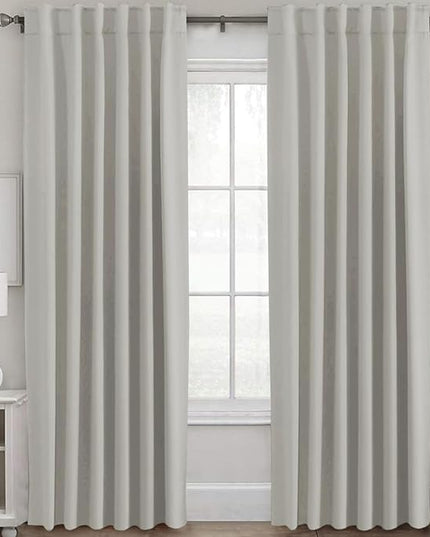 H.VERSAILTEX Blackout Curtains Thermal Insulated Window Treatment Panels Room Darkening Blackout Drapes for Living Room Back Tab/Rod Pocket Bedroom Draperies (2 Panels, Pale Oak, 52 x 96 Inch)