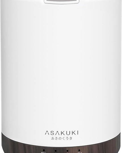 ASAKUKI 300ML Essential Oil Diffuser, Quiet 5-in-1 Premium Humidifier, Home Fragrance Aroma Diffuser with 7 LED Color Changing Light and Auto-Off Switch -Dark Brown