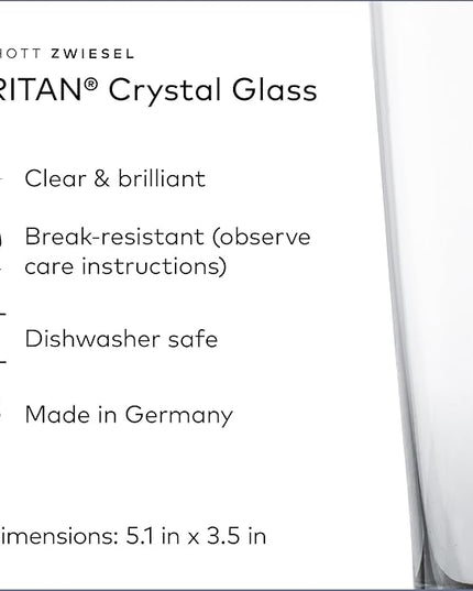 SCHOTT ZWIESEL Basic Bar Allround Tumbler 18 Ounce (Set of 6), Drinking Glasses for Every Day, Dishwasher-Safe Tritan Crystal Glasses, Made in Germany