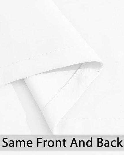 Yakamok Pure White Curtain for Living Room Sliding Glass Door Vertical Blind for Room Darkening Extra Wide Window Drapes Grommet Top Room Divider Panel for Bedroom/Patio 1 PC 100 x 84 Inch