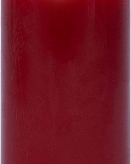 Luminara Classic Slim Flameless LED Candle, Burgundy 2" x 4.25", Battery Operated Moving Flame Pillar w/Timer, Safe Realistic Wax Candle, Home Decor