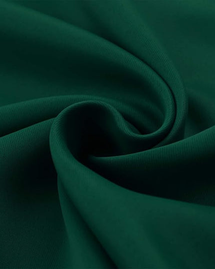 BGment Rod Pocket and Back Tab Blackout Curtains for Bedroom - Thermal Insulated Room Darkening Curtains for Living Room, 2 Window Curtain Panels (52 x 63 Inch, Emerald)
