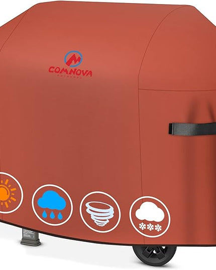 Comnova Grill Cover 75 Inch - 600D BBQ Cover for Outdoor Grill Heavy Duty and Waterproof, Large Barbecue Gas Grill Covers for Weber, Char-Broil, Nexgrill, Monument, Dyna-glo, Brinkmann and More