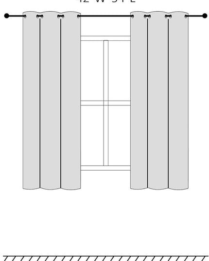 Blackout Curtains for Bedroom Thermal Insulated Light Blocking Room Darkening Curtains Solid Grommet Window Drapes for Living Room, Set of 2 Curtain Panels 42 W x 54 L inch Long Light Gray