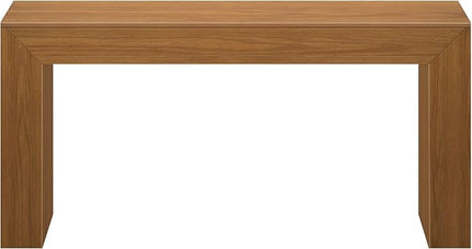 Plank+Beam Grand Console Table, 66 Inch Modern Solid Wood Sofa Table, Narrow Entryway Table for Hallway, Behind The Couch, Living Room, Foyer, Pecan Wirebrush